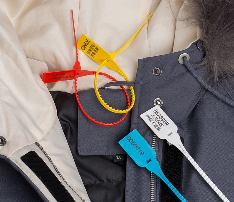 No. Plastic Triturator Seal Self-Locking * Label Zipper Tie Label Suitable for Fire Extinguisher Red Blue)