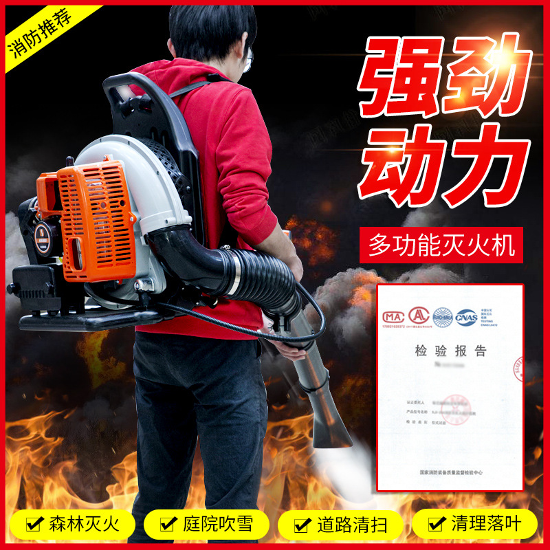 Backpack Wind Fire Extinguisher Road Snow Blowing Dust Cleaner Garden Engineering Four Stroke Forest Road Blower