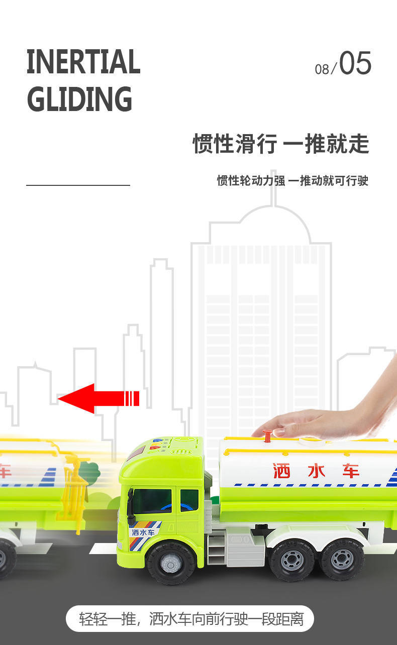 Large fire extinguisher will spray fire truck children boys baby 0-3 years old 4 toy car model Large fire extinguisher will spray fire truck children boys baby 0-3 years old 4 toy car model