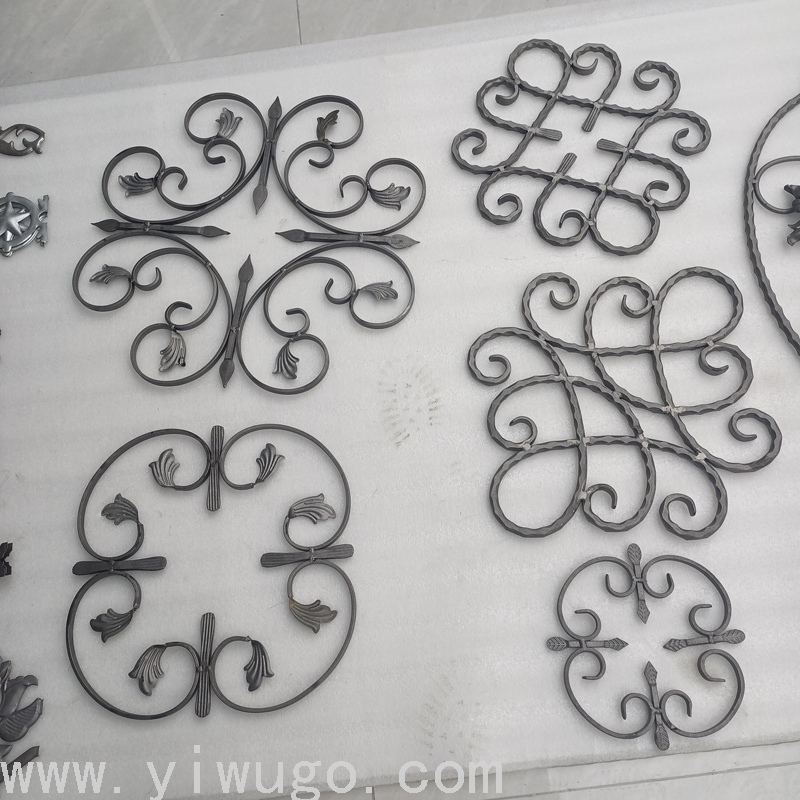 Spot Supply Iron Forging Accessories Stair Ornaments Iron Door Accessories Weldable African Best-Selling
