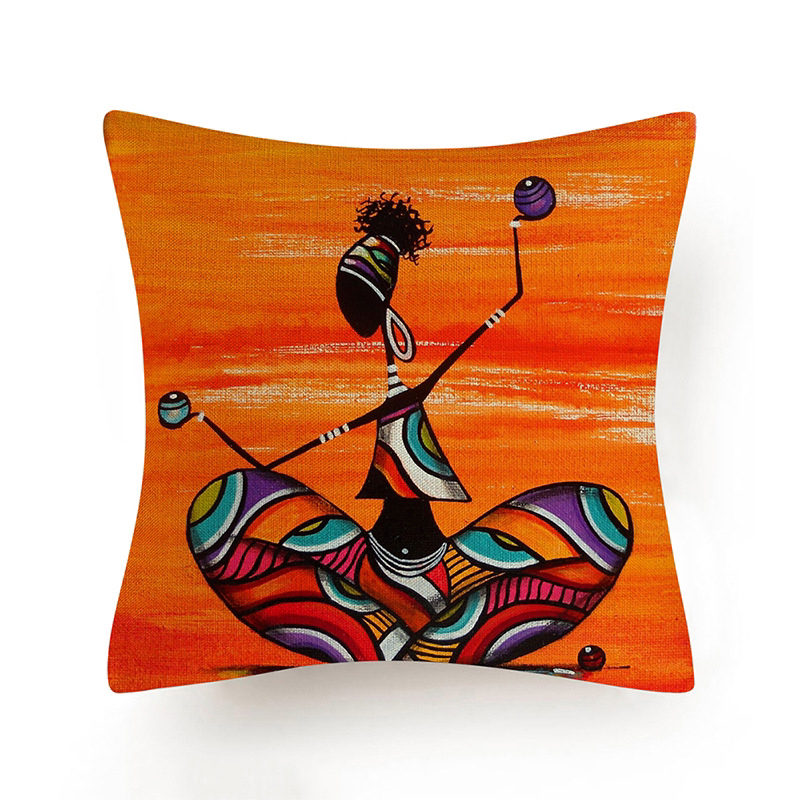 African Impression Woman Linen Pillow Cover Amazon Home Office Sofas Pillow Car Cushion Cover African Impression Woman Linen Pillow Cover Amazon Home Office Sofas Pillow Car Cushion Cover