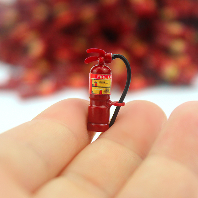 Factory Direct Sales Miniature Model Toy 1:12 Dollhouse Accessories Ob11 Decoration Mini Resin Fire Extinguisher J159
