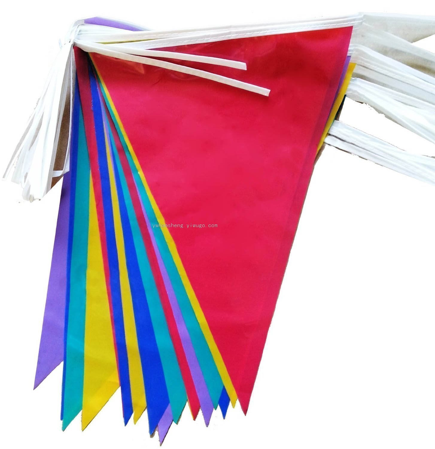 Asian, African and European plastic triangle bunting party bunting