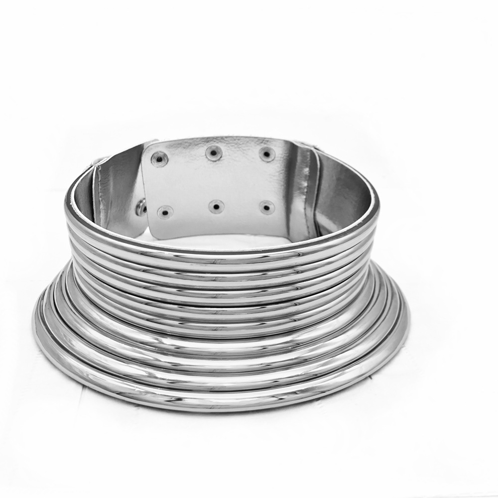 European and American Exaggerated Collar Bracelet Three-Piece Earrings Set Amazon Hot Choker African Tribal Necklace Ornament