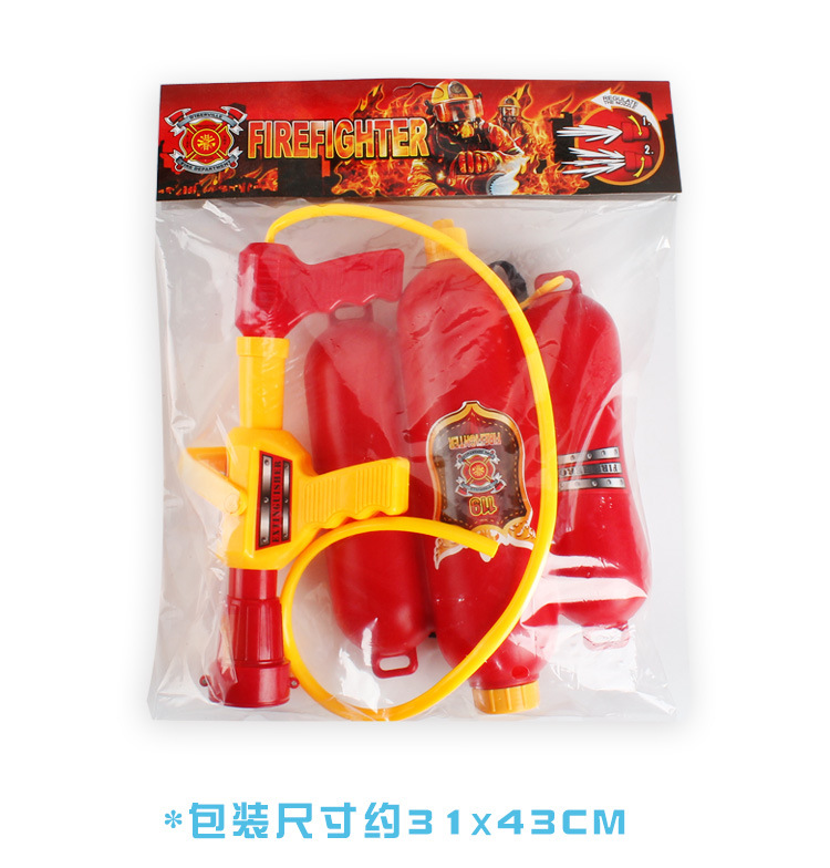 Backpack-type water gun summer children cartoon pull type fire extinguisher water gun plastic sandstand water toys