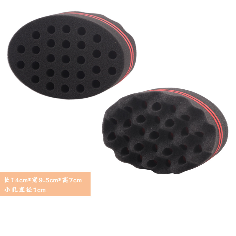 African Hot sponges, Oval Curlers, double hair styling tools with a curly sponge afro
