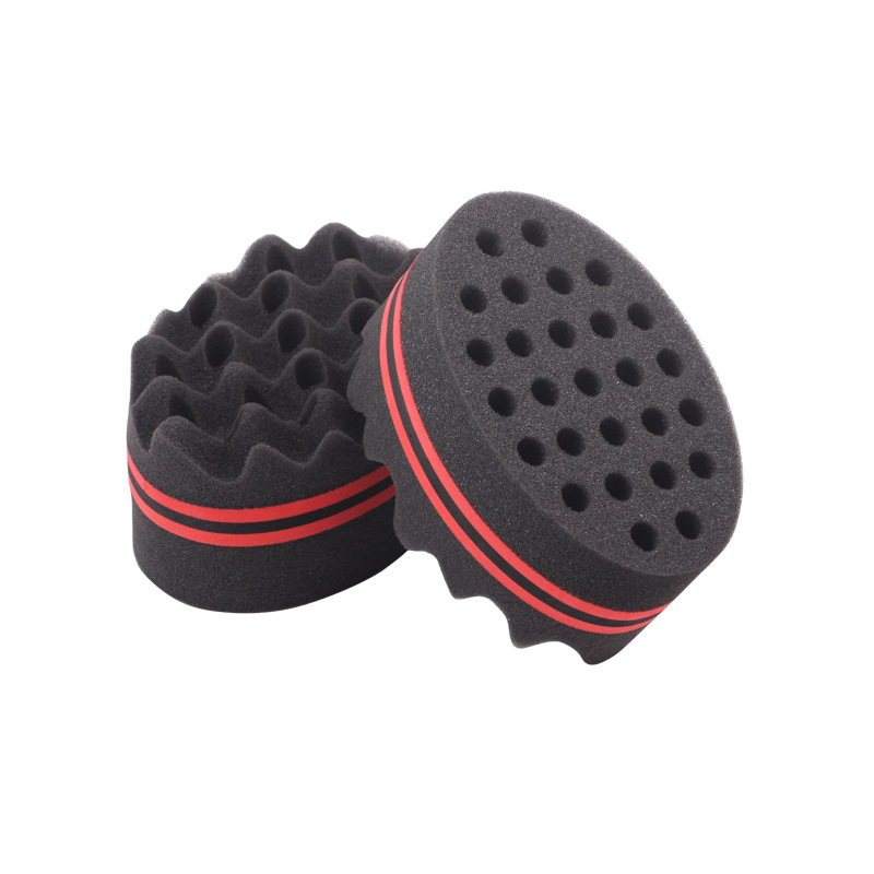 African Hot sponges, Oval Curlers, double hair styling tools with a curly sponge afro