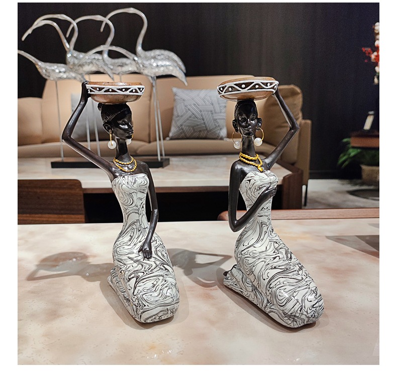 Creative African Ethnic Style Candlestick Decoration Home Living Room Retro Candlestick Decoration Resin Crafts Wholesale Creative African Ethnic Style Candlestick Decoration Home Living Room Retro Candlestick Decoration Resin Crafts Wholesale