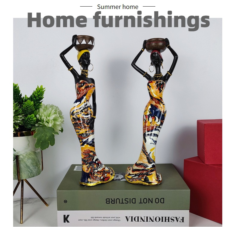 Creative African Ethnic Style Candlestick Decoration Home Living Room Retro Candlestick Decoration Resin Crafts Wholesale Creative African Ethnic Style Candlestick Decoration Home Living Room Retro Candlestick Decoration Resin Crafts Wholesale