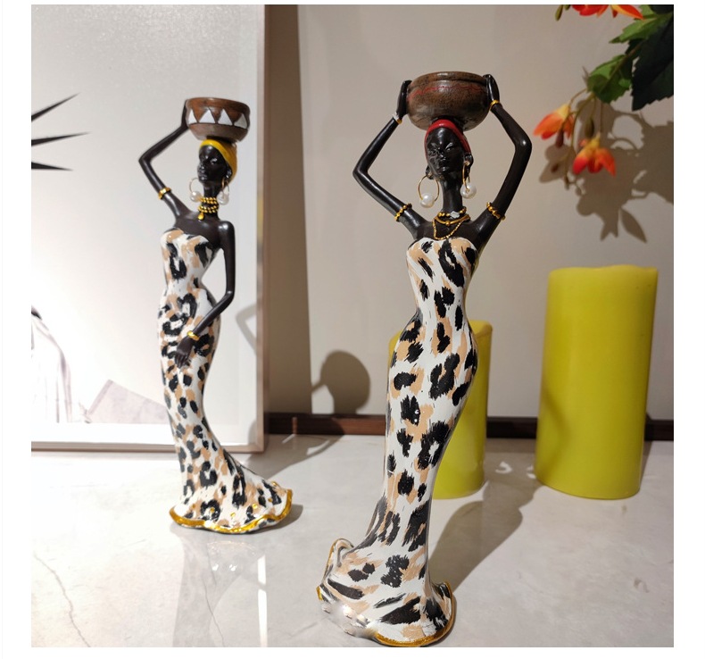 Creative African Ethnic Style Candlestick Decoration Home Living Room Retro Candlestick Decoration Resin Crafts Wholesale Creative African Ethnic Style Candlestick Decoration Home Living Room Retro Candlestick Decoration Resin Crafts Wholesale