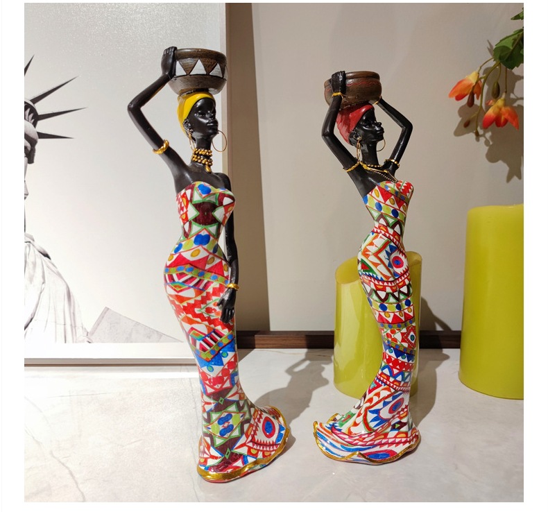Creative African Ethnic Style Candlestick Decoration Home Living Room Retro Candlestick Decoration Resin Crafts Wholesale Creative African Ethnic Style Candlestick Decoration Home Living Room Retro Candlestick Decoration Resin Crafts Wholesale