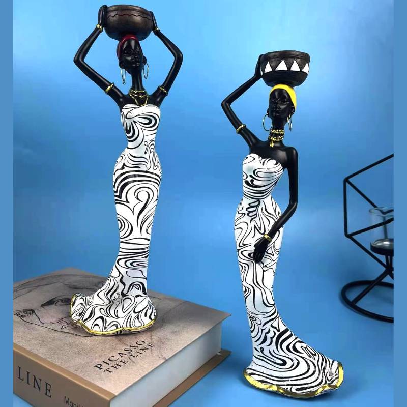 Creative African Ethnic Style Candlestick Decoration Home Living Room Retro Candlestick Decoration Resin Crafts Wholesale Creative African Ethnic Style Candlestick Decoration Home Living Room Retro Candlestick Decoration Resin Crafts Wholesale