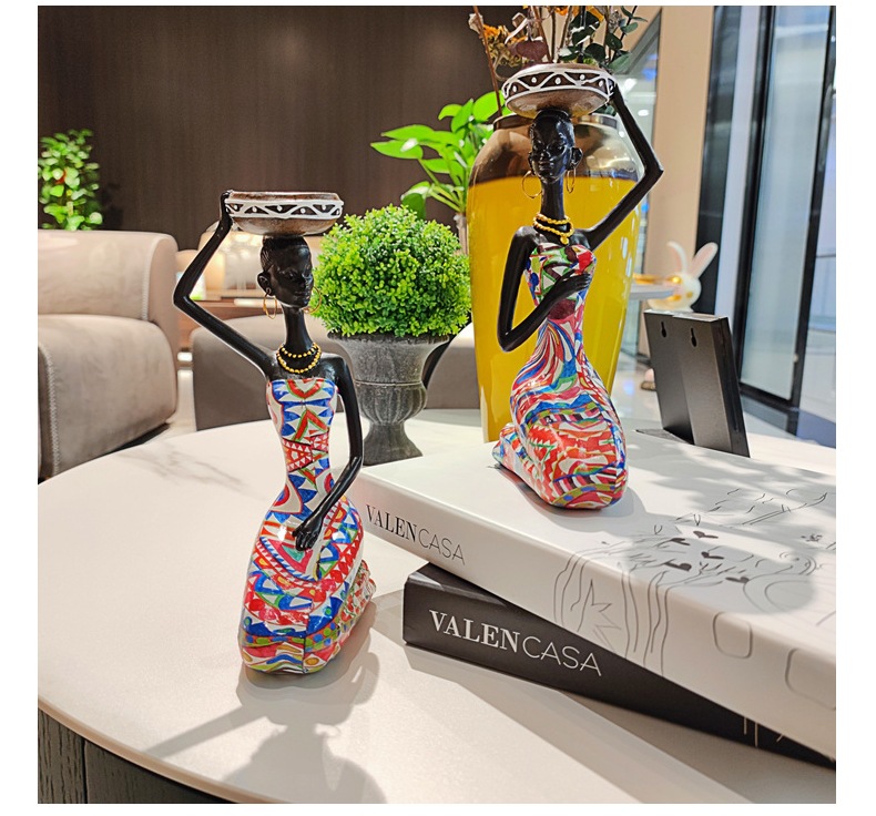 Creative African Ethnic Style Candlestick Decoration Home Living Room Retro Candlestick Decoration Resin Crafts Wholesale Creative African Ethnic Style Candlestick Decoration Home Living Room Retro Candlestick Decoration Resin Crafts Wholesale
