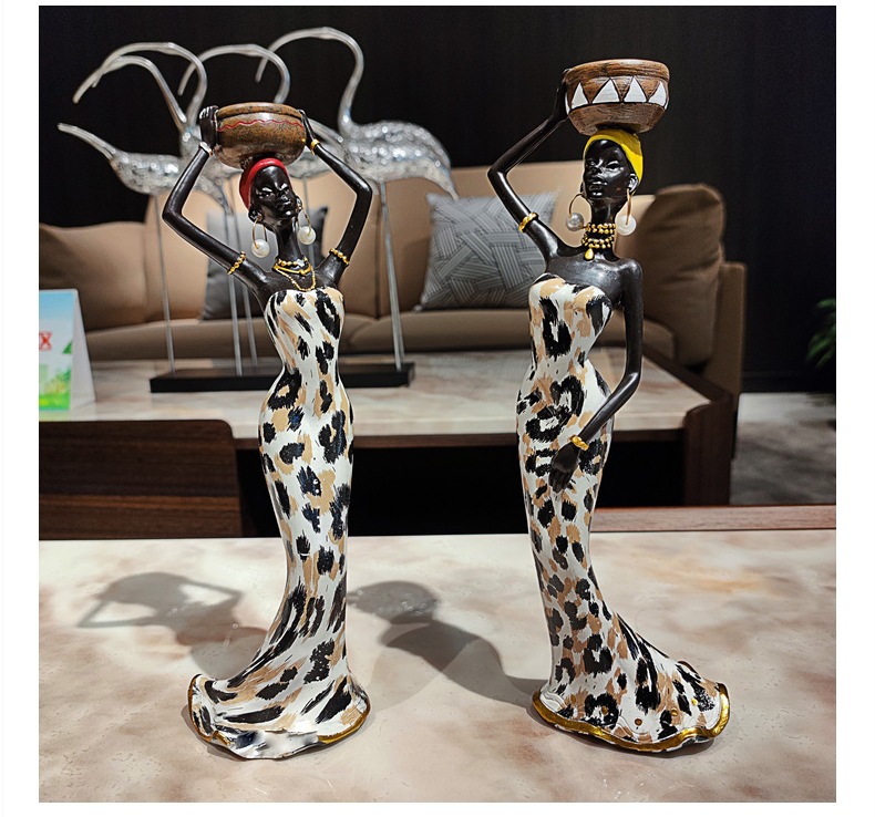 Creative African Ethnic Style Candlestick Decoration Home Living Room Retro Candlestick Decoration Resin Crafts Wholesale Creative African Ethnic Style Candlestick Decoration Home Living Room Retro Candlestick Decoration Resin Crafts Wholesale