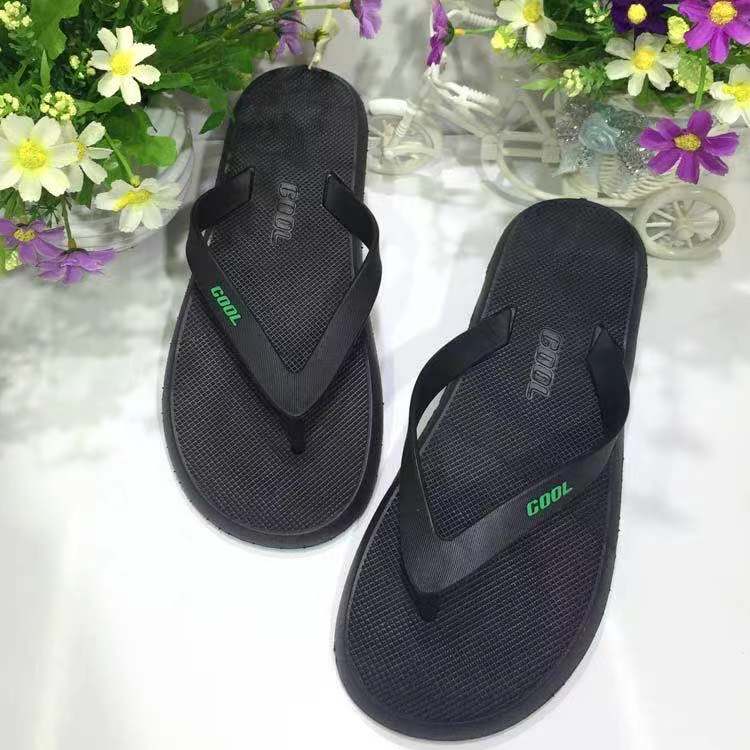 Foreign Trade Large Size African PVC Blowing Summer Slippers Non Slip Outdoor Men&#039;s Beach Flip Flops Factory Custom