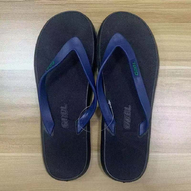 Foreign Trade Large Size African PVC Blowing Summer Slippers Non Slip Outdoor Men's Beach Flip Flops Factory Custom