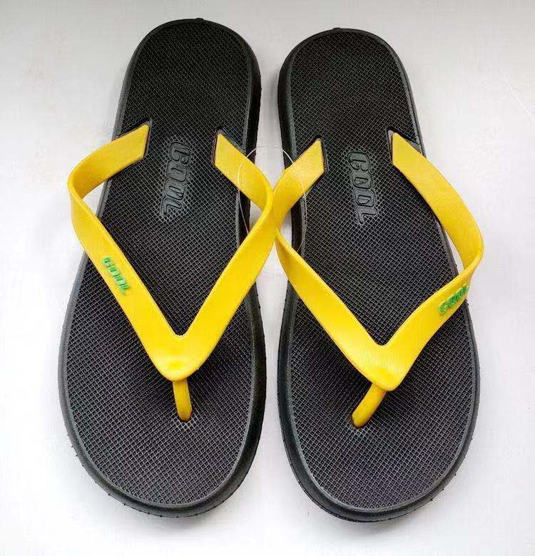 Foreign Trade Large Size African PVC Blowing Summer Slippers Non Slip Outdoor Men's Beach Flip Flops Factory Custom