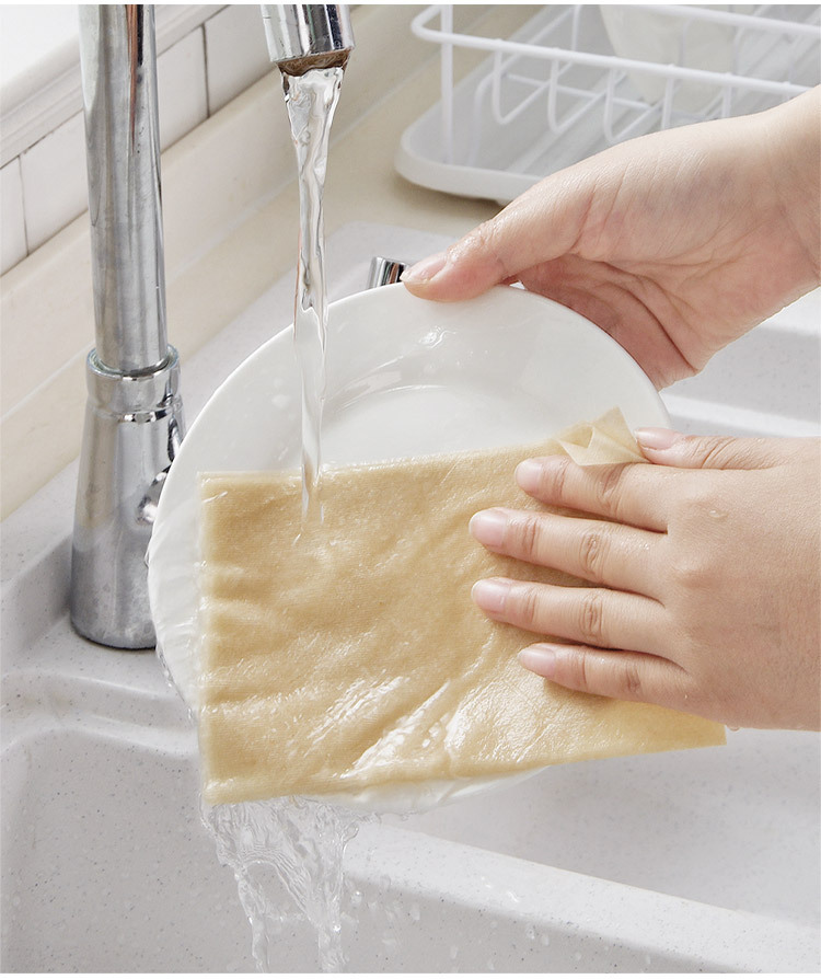 Dishcloth non-woven kitchen oil-free lazy man cleaning towel water absorbent household cleaning cloth washing dishes Dishcloth non-woven kitchen oil-free lazy man cleaning towel water absorbent household cleaning cloth washing dishes
