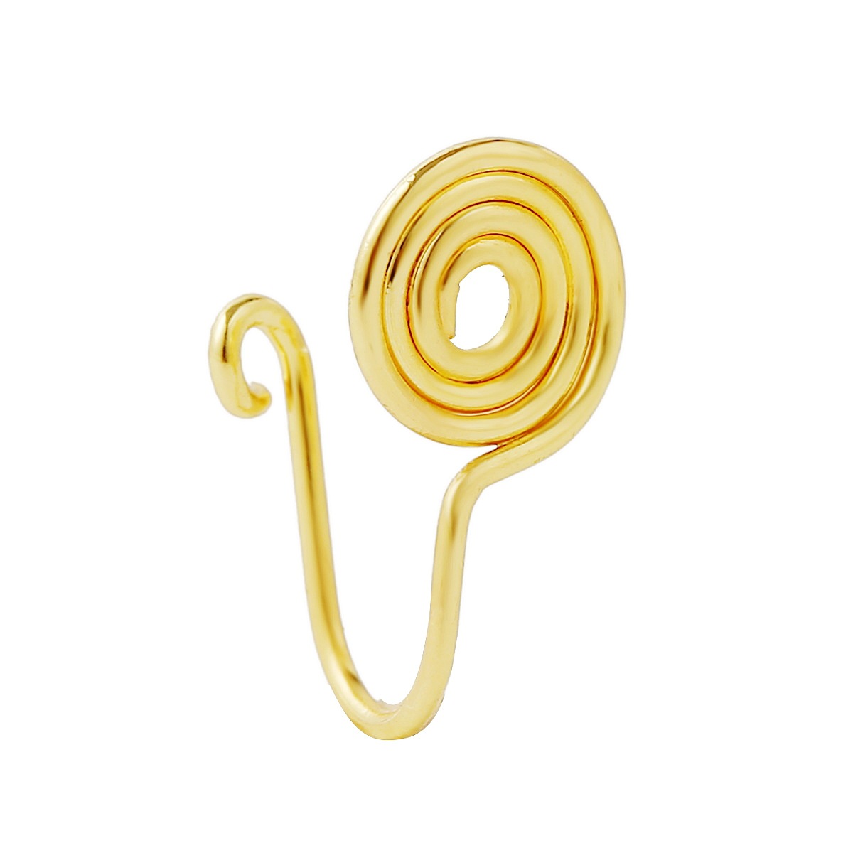 Europe and America Cross Border African Personalized Nose Pad Earless Earrings Women's Retro Handmade Circle Nose Ring Fake Nose Stud 12-Piece Set