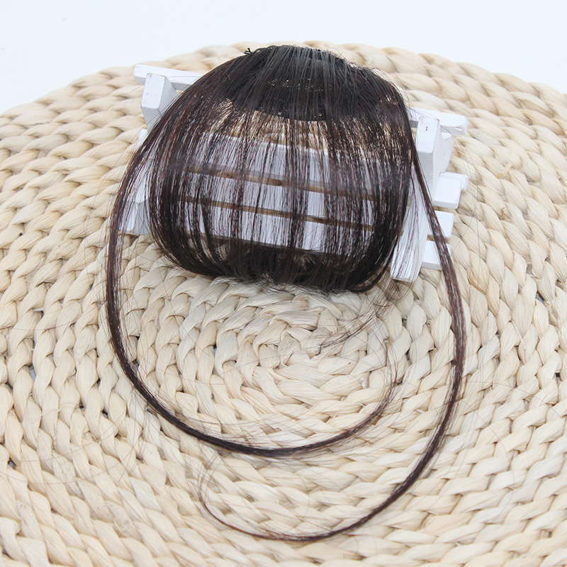 Wig Mini Bang Air Bangs Fake Bangs Women's Realistic Bangs Wig Set Thin Bangs Wig