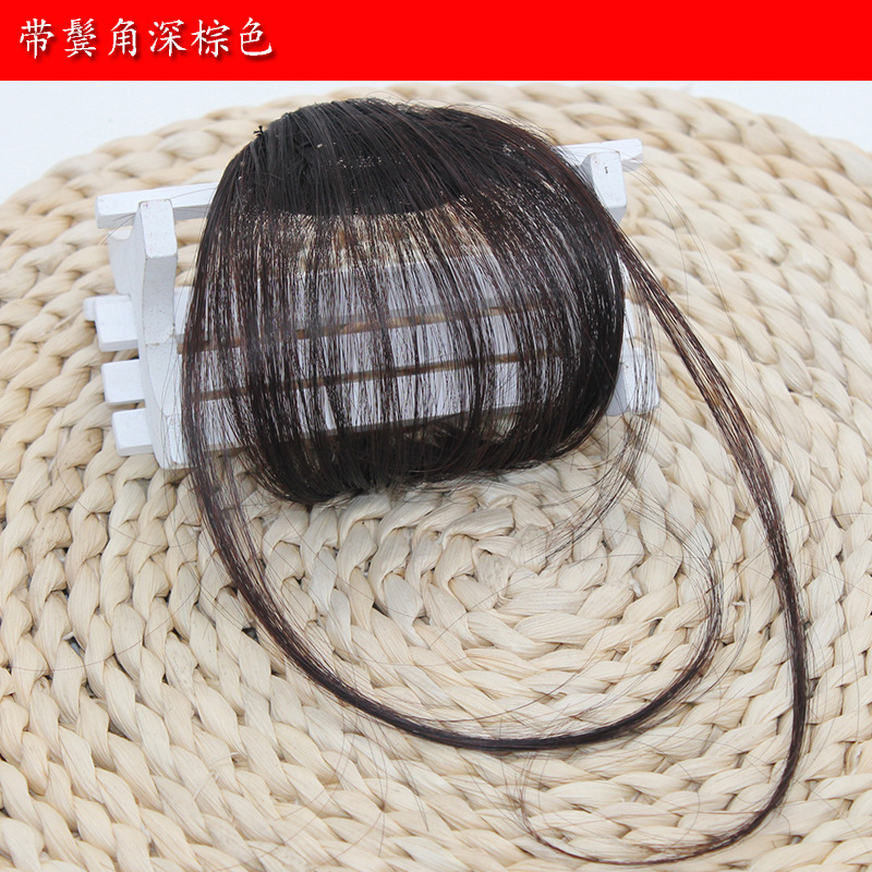Wig Mini Bang Air Bangs Fake Bangs Women's Realistic Bangs Wig Set Thin Bangs Wig