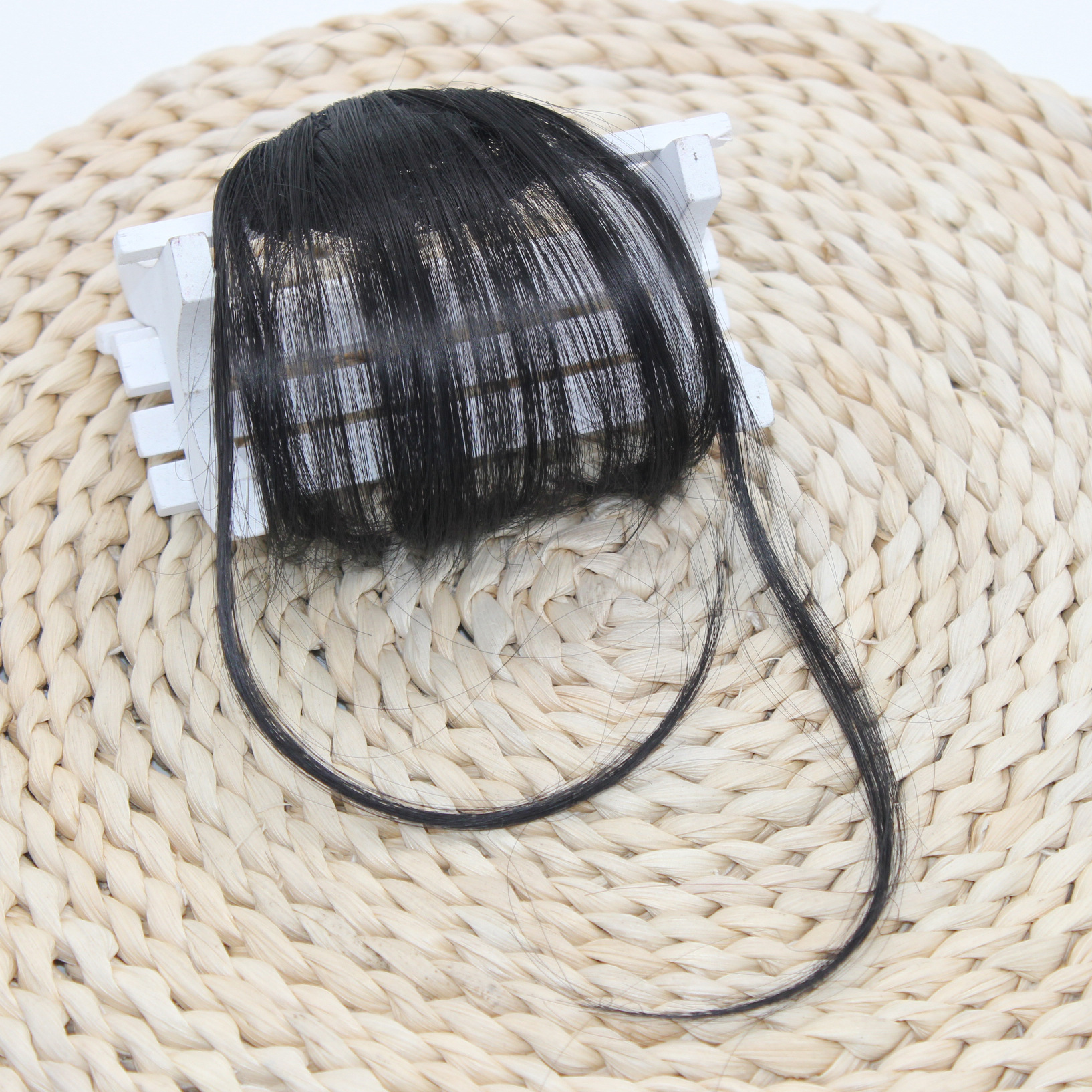 Wig Mini Bang Air Bangs Fake Bangs Women's Realistic Bangs Wig Set Thin Bangs Wig