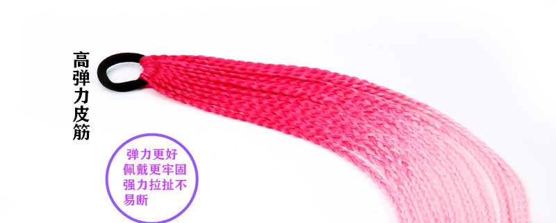 Factory Direct Supply Cross-Border Required Children's Color Wig Braid Ponytail Fashion Braided Delivery Spot Supply Stable Supply