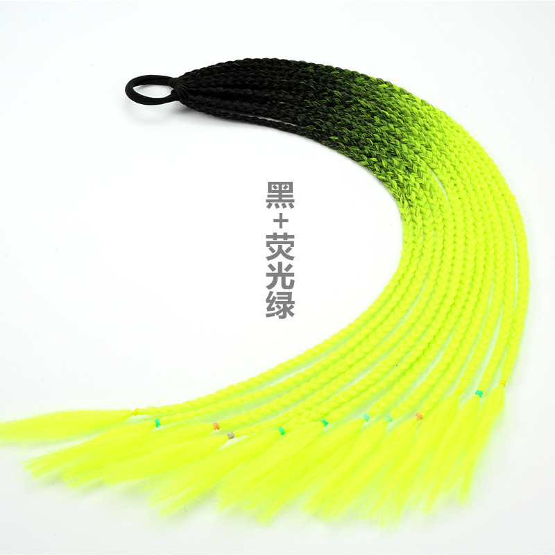 Factory Direct Supply Cross-Border Required Children's Color Wig Braid Ponytail Fashion Braided Delivery Spot Supply Stable Supply