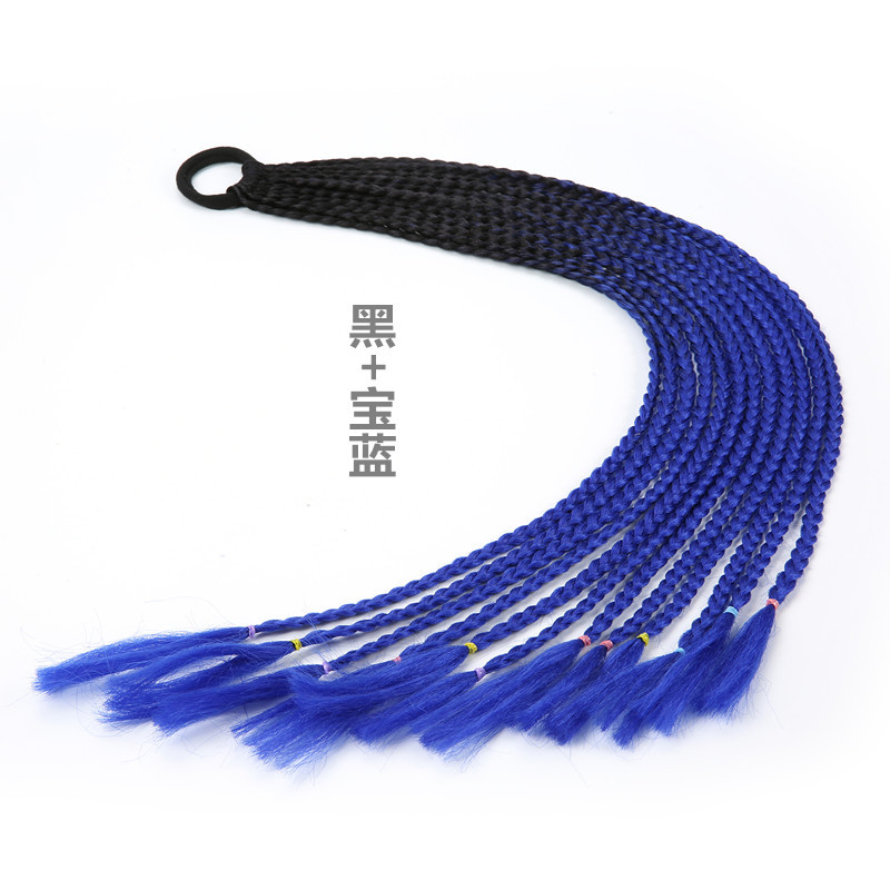 Factory Direct Supply Cross-Border Required Children's Color Wig Braid Ponytail Fashion Braided Delivery Spot Supply Stable Supply