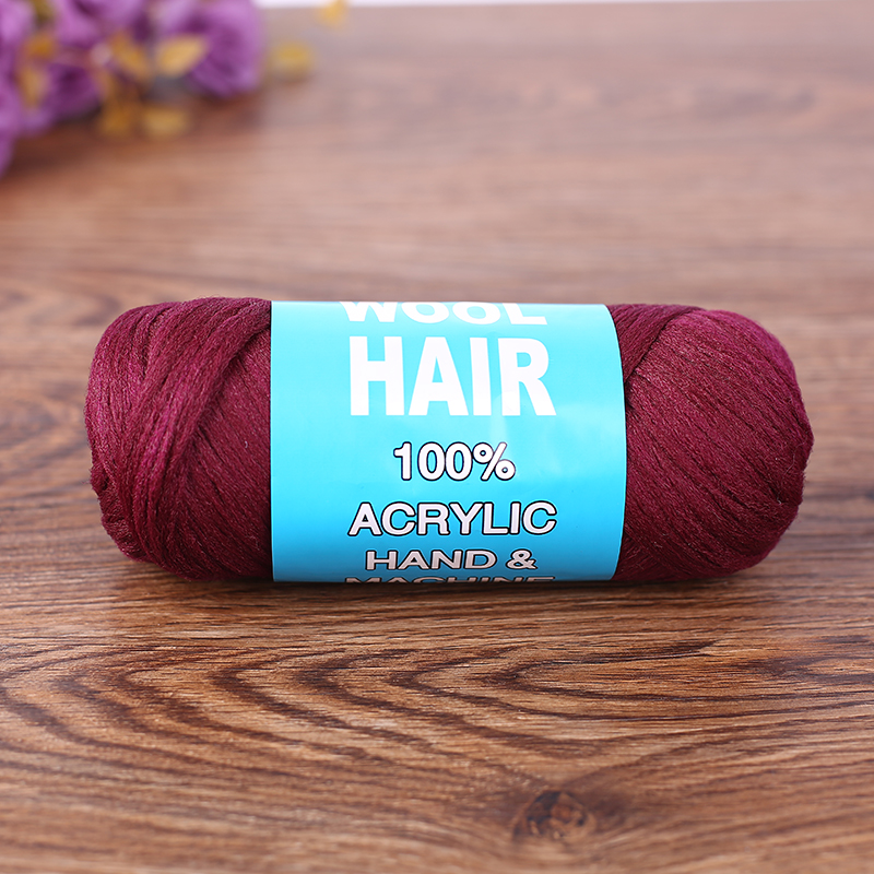 Manufacturer direct sale wig wool yarn multi - ply knitting wool yarn.
