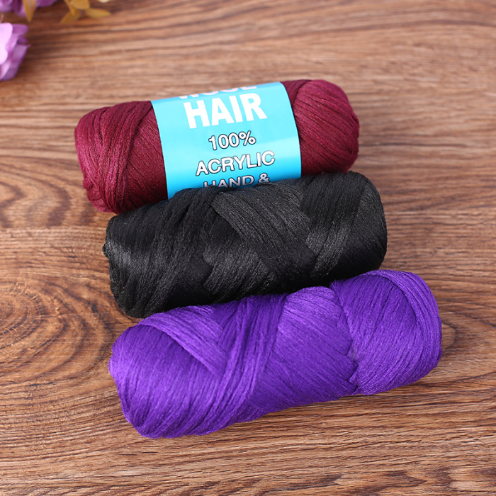 Manufacturer direct sale wig wool yarn multi - ply knitting wool yarn.