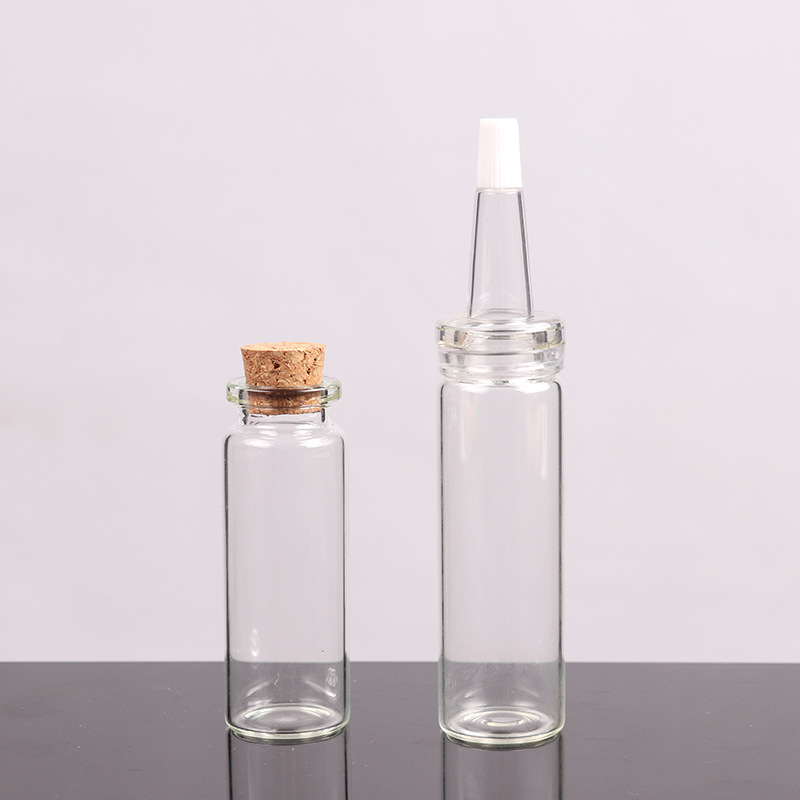 22 Bayonet Glass Tube Bottle Cork Medicine Powder Penicillin Bottle Fetal Hair Memorial Bottle Dry Powder Fire Extinguisher Bottles Wish Drift Bottle