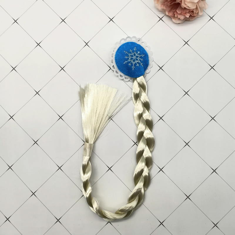 Ice and Snow Celebrity Inspired Corner Amazon Hot Selling Holiday Dress up Role Playing Princess Girl Hair Clip Elsa Style Wig Braid Ice and Snow Celebrity Inspired Corner Amazon Hot Selling Holiday Dress up Role Playing Princess Girl Hair Clip Elsa Style Wig Braid