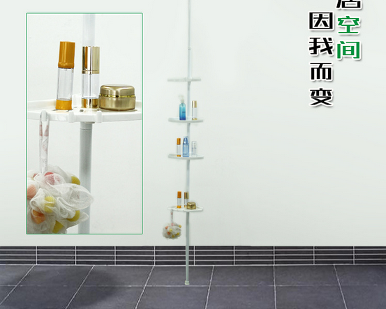 Corner of the bathroom multi shelf rack corner shelf rack shelf TV