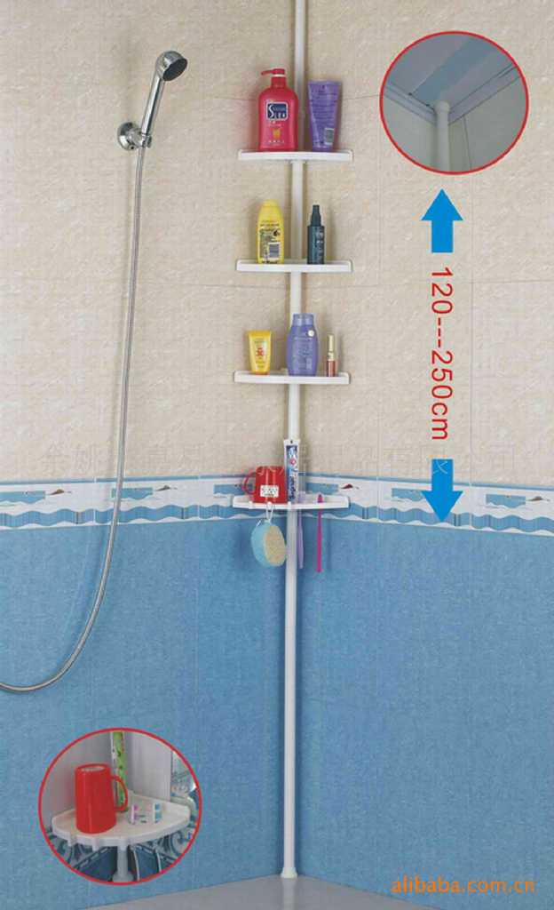 Corner of the bathroom multi shelf rack corner shelf rack shelf TV