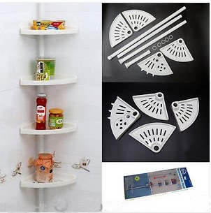 Corner of the bathroom multi shelf rack corner shelf rack shelf TV