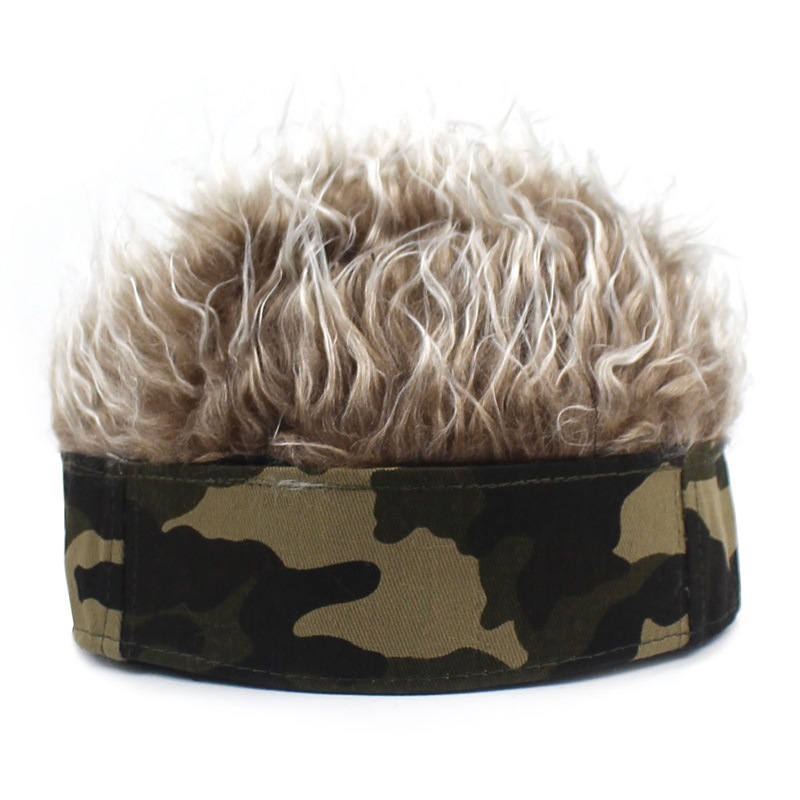 Wig Chinese Landlord Hat Men&#039;s Ins New Women&#039;s Street Fashion Yupi Hip Hop Hat Outdoor Leisure Melon Skin Hat
