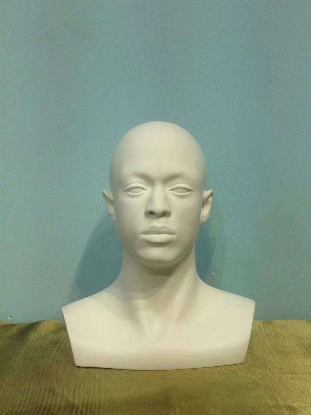 Art Male Model Head FRP Wig Hat Headset Male Mannequin Head Display Props Mannequin Head Mannequin Head