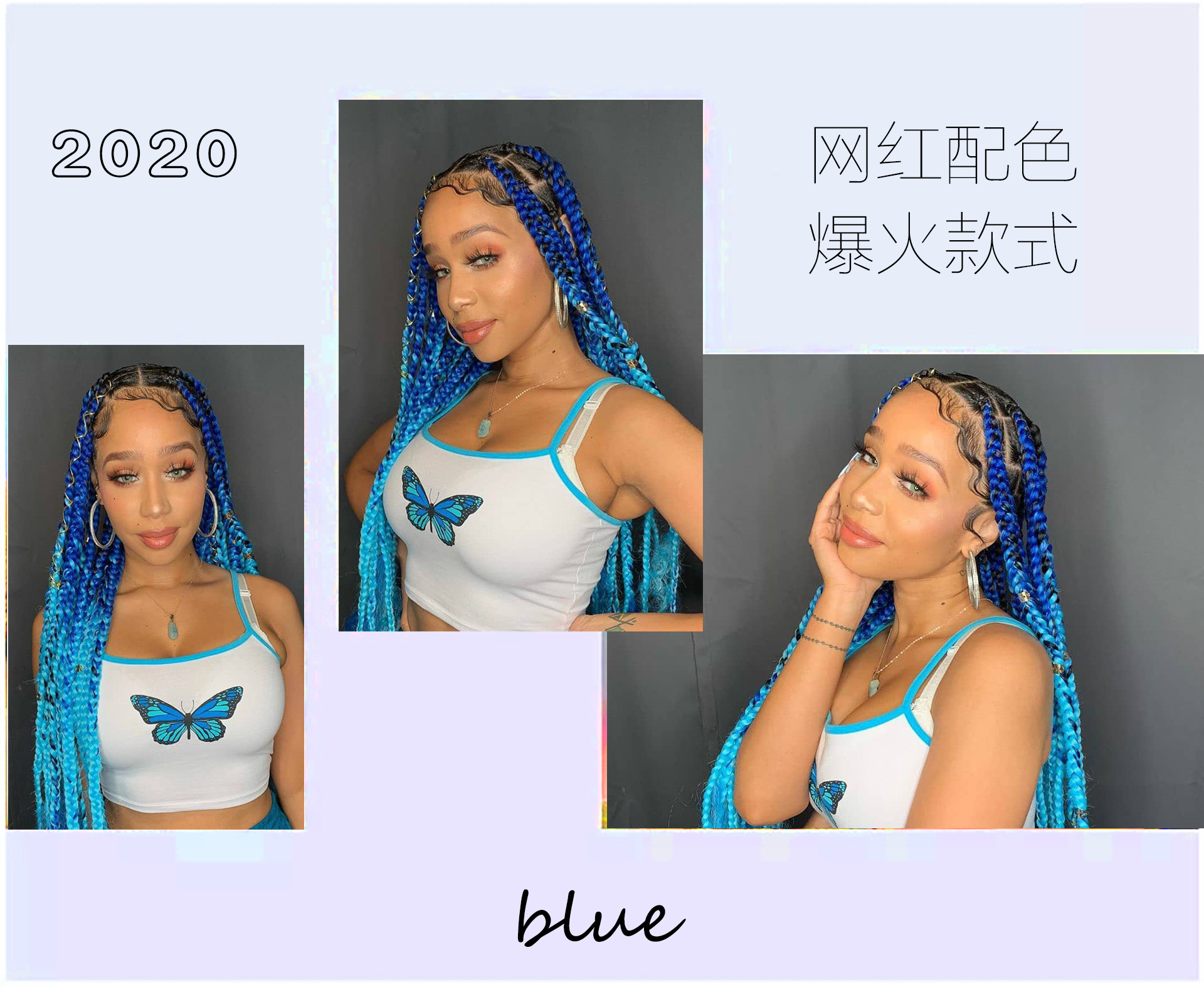 Colorful Gradient Wig Fiber Braids African Dreadlocks Big Braid Braid Hair Big Braid Braid Hair