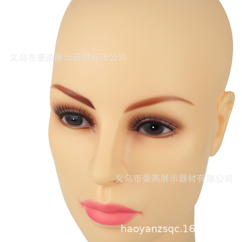 European and American Foreign Female Head Mannequin Wig Hat Scarf Display Ornament Head Model European and American Foreign Female Head Mannequin Wig Hat Scarf Display Ornament Head Model