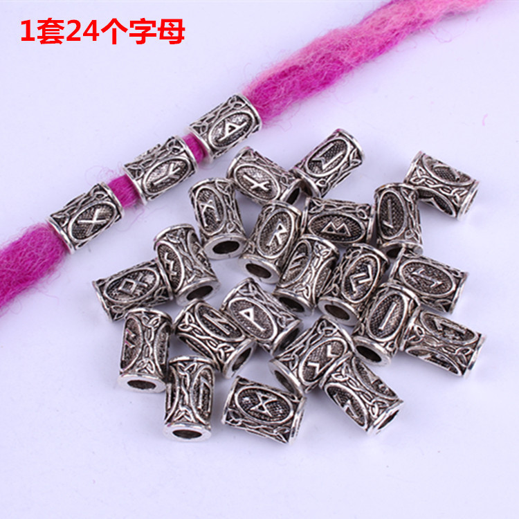 Wig Reggae Ornament Beaded Dreadlocks Hairware Decorative Beaded Vintage Alloy Large Hole Beads