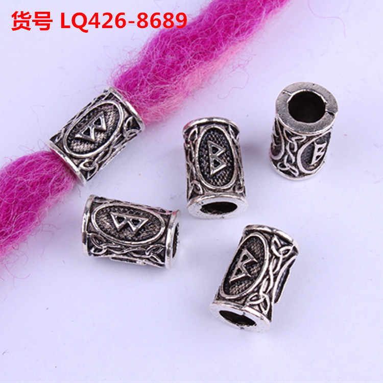 Wig Reggae Ornament Beaded Dreadlocks Hairware Decorative Beaded Vintage Alloy Large Hole Beads