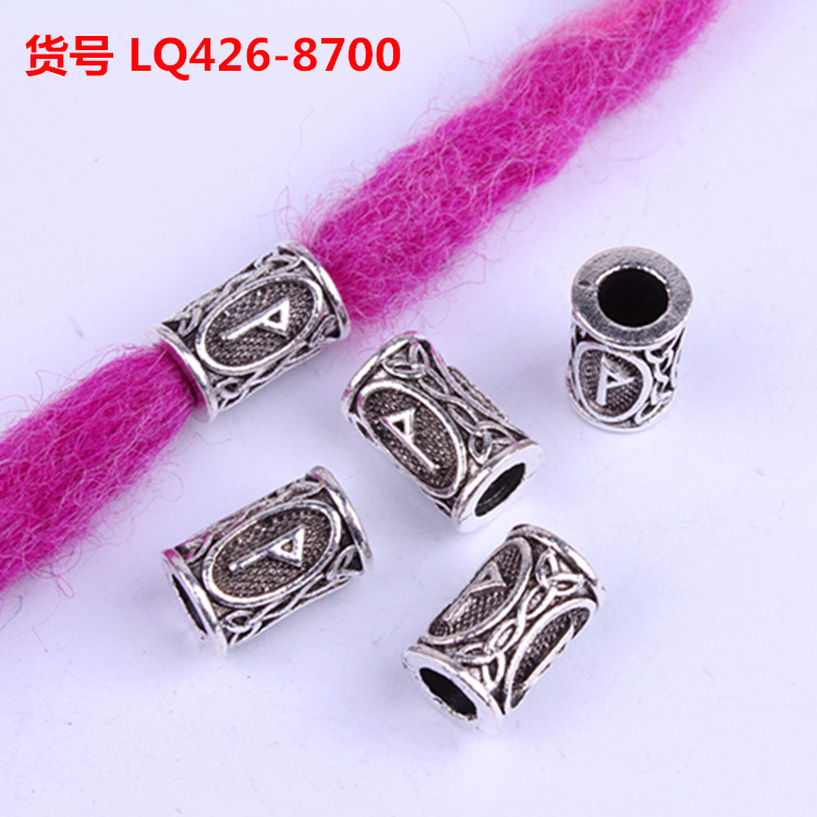 Wig Reggae Ornament Beaded Dreadlocks Hairware Decorative Beaded Vintage Alloy Large Hole Beads