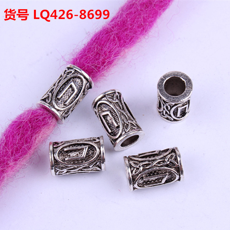 Wig Reggae Ornament Beaded Dreadlocks Hairware Decorative Beaded Vintage Alloy Large Hole Beads
