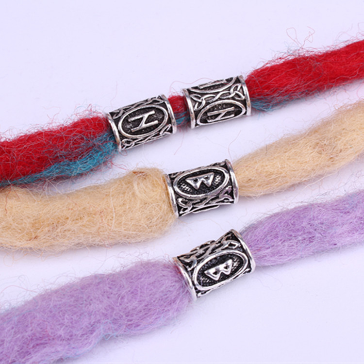 Wig Reggae Ornament Beaded Dreadlocks Hairware Decorative Beaded Vintage Alloy Large Hole Beads
