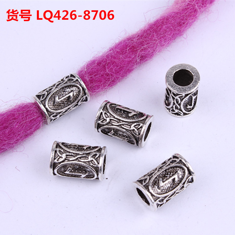 Wig Reggae Ornament Beaded Dreadlocks Hairware Decorative Beaded Vintage Alloy Large Hole Beads
