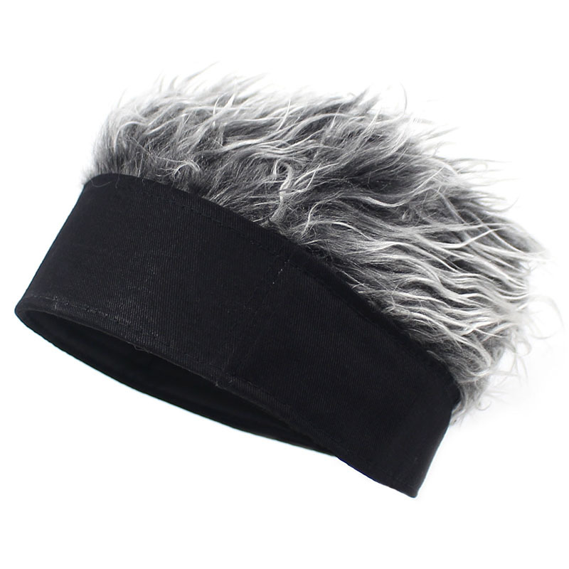 2020 Amazon Cross-Border Hot Hat Wig Sub-Douyin Online Influencer Hat Wig Hip Hop Spoof Rogue Chinese Landlord Hat
