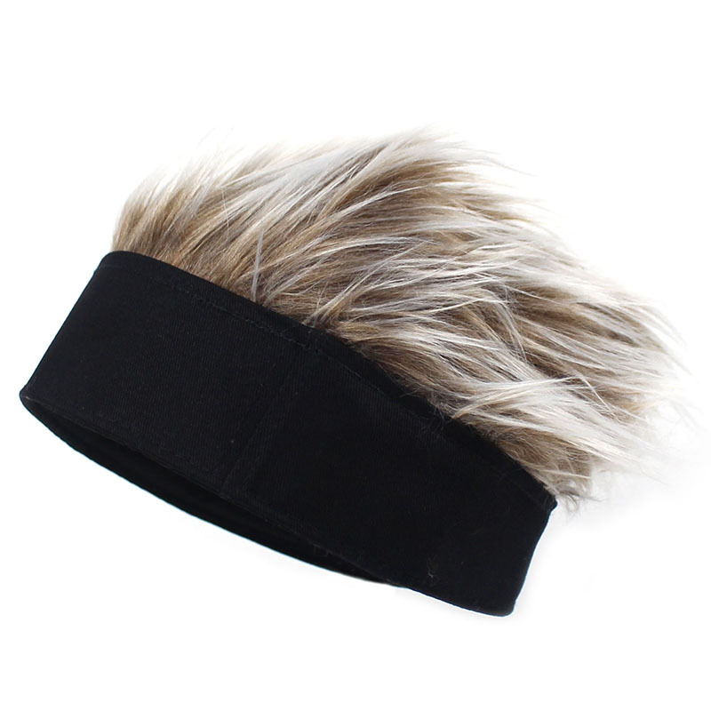2020 Amazon Cross-Border Hot Hat Wig Sub-Douyin Online Influencer Hat Wig Hip Hop Spoof Rogue Chinese Landlord Hat