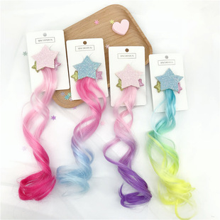 Ice and Snow Princess Elsa Wig Braid Headband Head Buckle Dream Mesh Snowflake Braid Festival Dressing Stage Hair Accessories