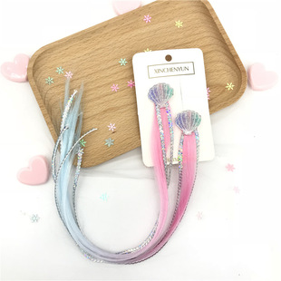 Ice and Snow Princess Elsa Wig Braid Headband Head Buckle Dream Mesh Snowflake Braid Festival Dressing Stage Hair Accessories